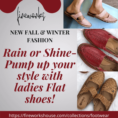 Rain or shine- Pump up your style with ladies Flat Shoes